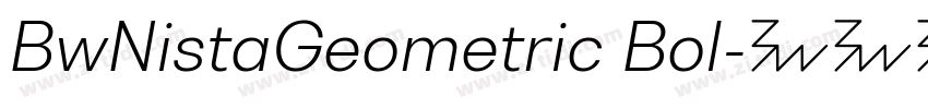 BwNistaGeometric Bol字体转换